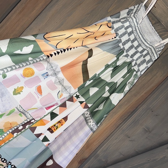 Multicolor Patterned Maxi Dress - Picture 4 of 4